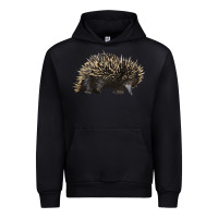 Black short beaked echidna Urban Hoodie - LillyAllenDesigns