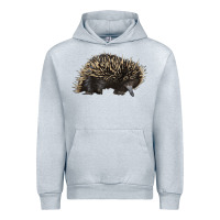 Heather Grey short beaked echidna Urban Hoodie - LillyAllenDesigns