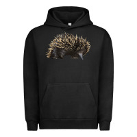 Pigment Black short beaked echidna Urban Hoodie - LillyAllenDesigns
