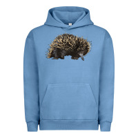Pigment Pebble Blue short beaked echidna Urban Hoodie - LillyAllenDesigns