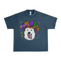 Midnight Navy mardi gras hat  white shepherd Urban Heavy Tee - RanaPortraitStore