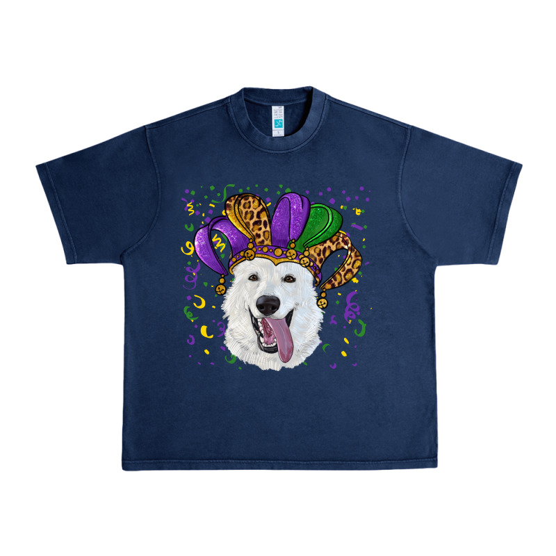 Mardi Gras Hat  White Shepherd Urban Heavy Tee by RanaPortraitStore | Teevron
