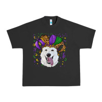 Pigment Black mardi gras hat  white shepherd Urban Heavy Tee - RanaPortraitStore