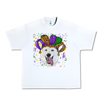 White mardi gras hat  white shepherd Urban Heavy Tee - RanaPortraitStore