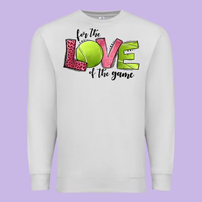 For The Love Of The Game Tennis Premium Sweatshirt Designed By Jasminsmagicworld