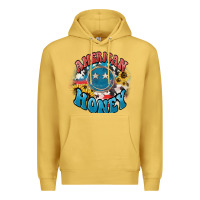 Antique Gold American honey smiley Premium Hoodie - NancyCooperArtShop