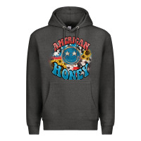 Charcoal Heather American honey smiley Premium Hoodie - NancyCooperArtShop