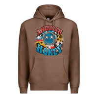 Chestnut American honey smiley Premium Hoodie - NancyCooperArtShop