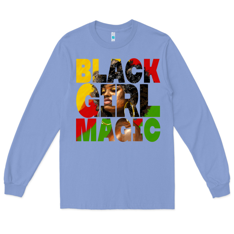 Black Girl Magic Juneteenth Long Sleeve Tee by HRA Design Shop | Teevron