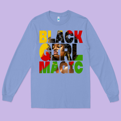 Black Girl Magic Juneteenth Long Sleeve Tee Designed By Hra Design Shop