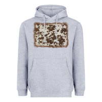 Heather Grey cowhide background Heavyweight Hoodie - AdoDesignShop