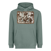 Sage cowhide background Heavyweight Hoodie - AdoDesignShop