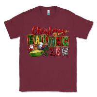 Burgundy Christmas baking crew Classic Tee - FaDigitalArtStudio