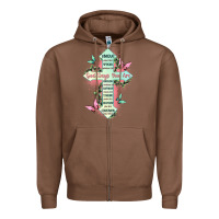 Chestnut god says you are cross Zipper Hoodie - JahusDesignShop