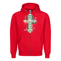 Red god says you are cross Zipper Hoodie - JahusDesignShop