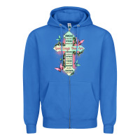 True Royal god says you are cross Zipper Hoodie - JahusDesignShop