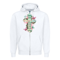 White god says you are cross Zipper Hoodie - JahusDesignShop
