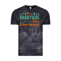 Cloud Black its a beautiful day to leave me alone Vintage Tee - texasbilliewilder