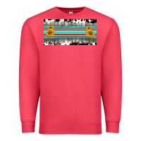 Cardinal western cowhide serape sunflower mama license plate Premium Sweatshirt - BarkalooDesign