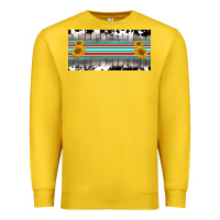 Lemon western cowhide serape sunflower mama license plate Premium Sweatshirt - BarkalooDesign