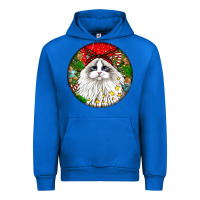 Cobalt christmas ragdoll  cat Urban Hoodie - LillyAllenDesigns