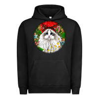 Pigment Black christmas ragdoll  cat Urban Hoodie - LillyAllenDesigns