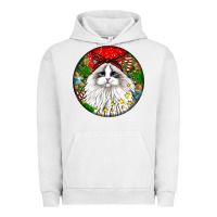 Pigment Lunar Rock christmas ragdoll  cat Urban Hoodie - LillyAllenDesigns