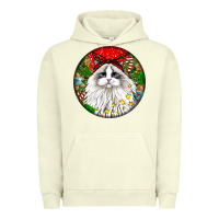Pigment Pistachio christmas ragdoll  cat Urban Hoodie - LillyAllenDesigns