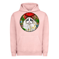 Pigment Salmon christmas ragdoll  cat Urban Hoodie - LillyAllenDesigns