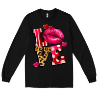 Black love lips Long Sleeve Tee - FaDigitalArtStudio