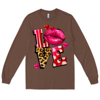 Chestnut love lips Long Sleeve Tee - FaDigitalArtStudio