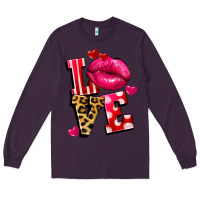 Plum love lips Long Sleeve Tee - FaDigitalArtStudio
