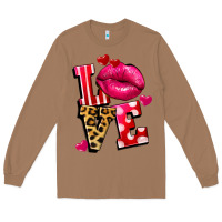 Toasted Coconut love lips Long Sleeve Tee - FaDigitalArtStudio