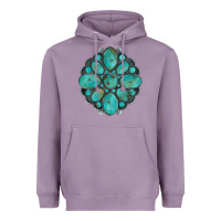 Lavender turquoise gemstone Heavyweight Hoodie - Artiststas
