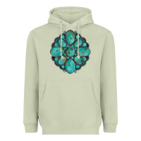 Matcha turquoise gemstone Heavyweight Hoodie - Artiststas