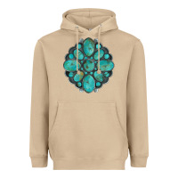 Mushroom turquoise gemstone Heavyweight Hoodie - Artiststas