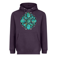 Plum turquoise gemstone Heavyweight Hoodie - Artiststas