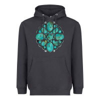 Smoke turquoise gemstone Heavyweight Hoodie - Artiststas