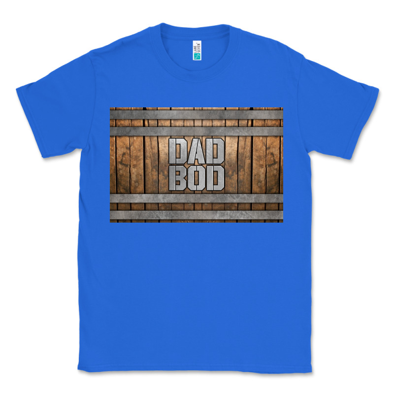Dad Bod Whiskey Barrel Skinny Metal Can Holder Classic Tee by HRA Design Shop | Teevron