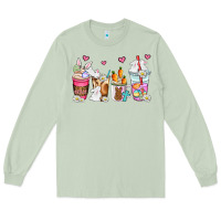 Matcha easter coffee cups Long Sleeve Tee - AdoDesignShop
