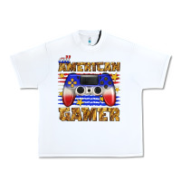 White all american gamer Urban Heavy Tee - texasbilliewilder