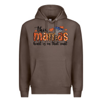 Coffee this mamas heart is on that court Premium Hoodie - MaliasSmallBusiness