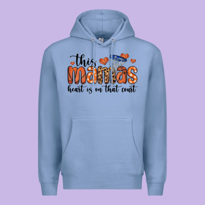This Mamas Heart Is On That Court Premium Hoodie Designed By Maliassmallbusiness