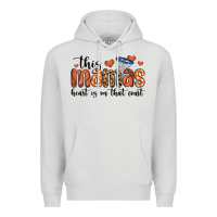Dove Grey this mamas heart is on that court Premium Hoodie - MaliasSmallBusiness