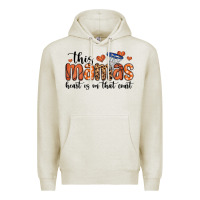 Oatmeal Heather this mamas heart is on that court Premium Hoodie - MaliasSmallBusiness
