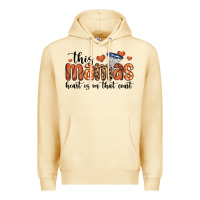 Pina Colada this mamas heart is on that court Premium Hoodie - MaliasSmallBusiness