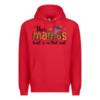 Red this mamas heart is on that court Premium Hoodie - MaliasSmallBusiness