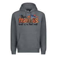 Rock this mamas heart is on that court Premium Hoodie - MaliasSmallBusiness