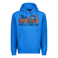 True Royal this mamas heart is on that court Premium Hoodie - MaliasSmallBusiness
