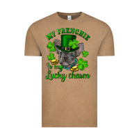 St.patrick's Day My French Bulldog Is My Lucky Charm Vintage Tee | Teevron